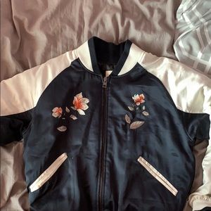 Floral Bomber Jacket